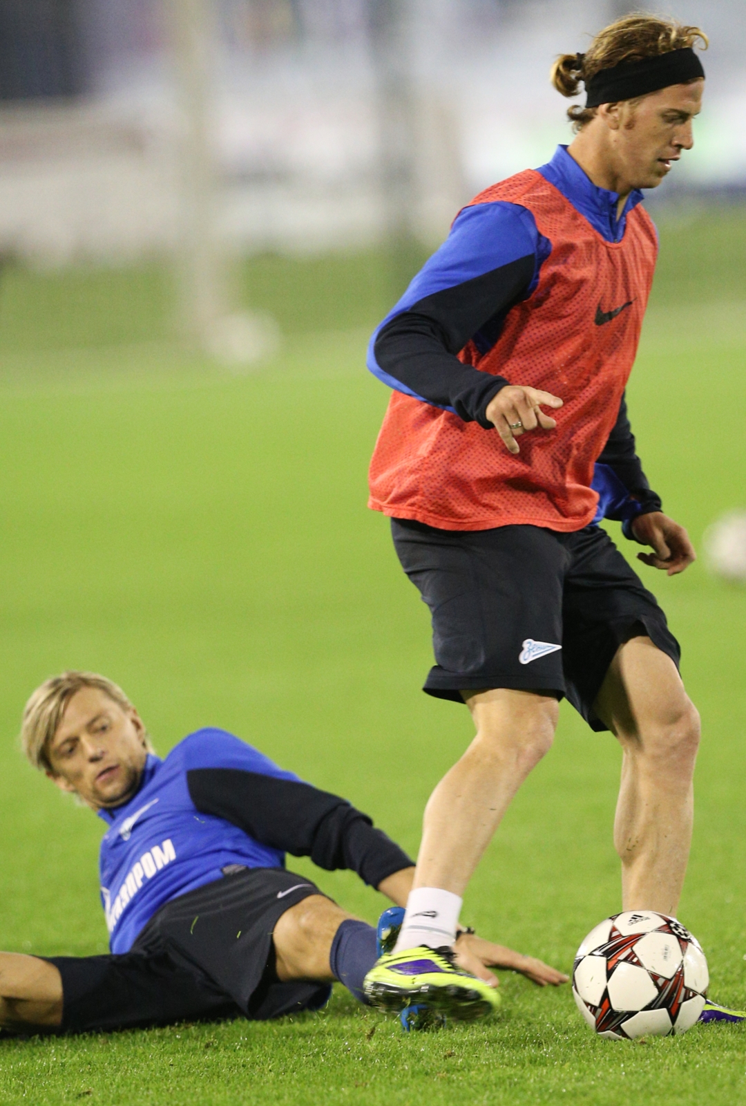 Зимние сборы «Зенита» в Дохе, вечерняя тренировка