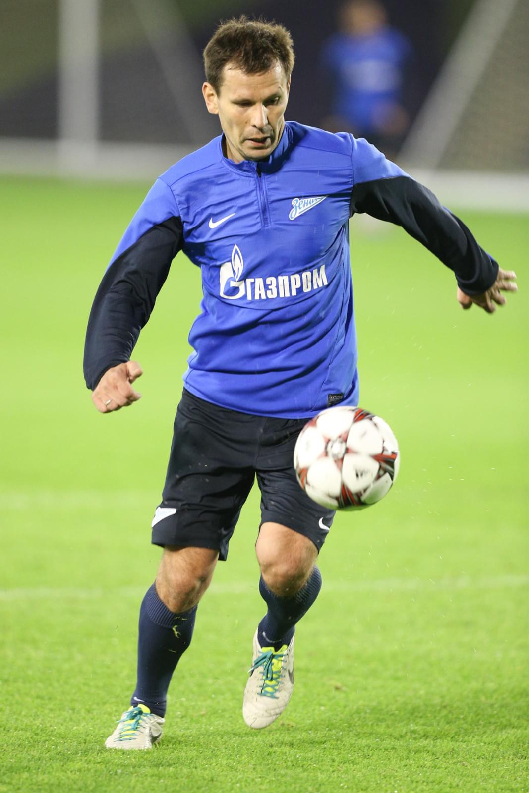 Зимние сборы «Зенита» в Дохе, вечерняя тренировка