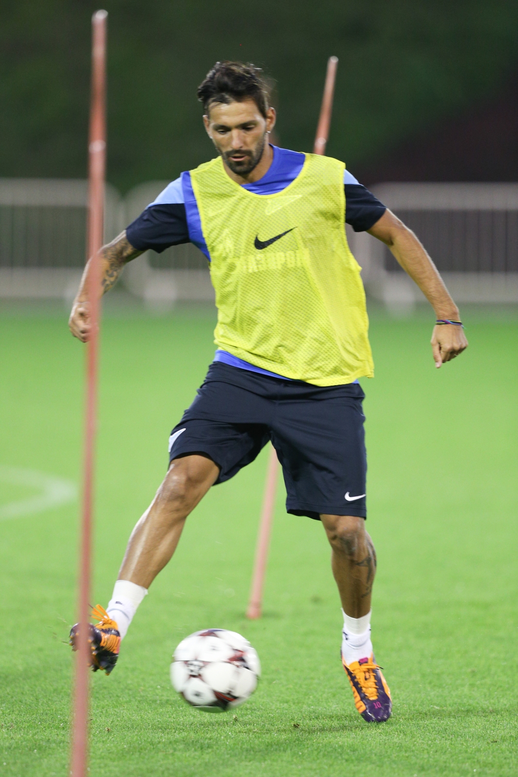 Зимние сборы «Зенита» в Дохе, вечерняя тренировка