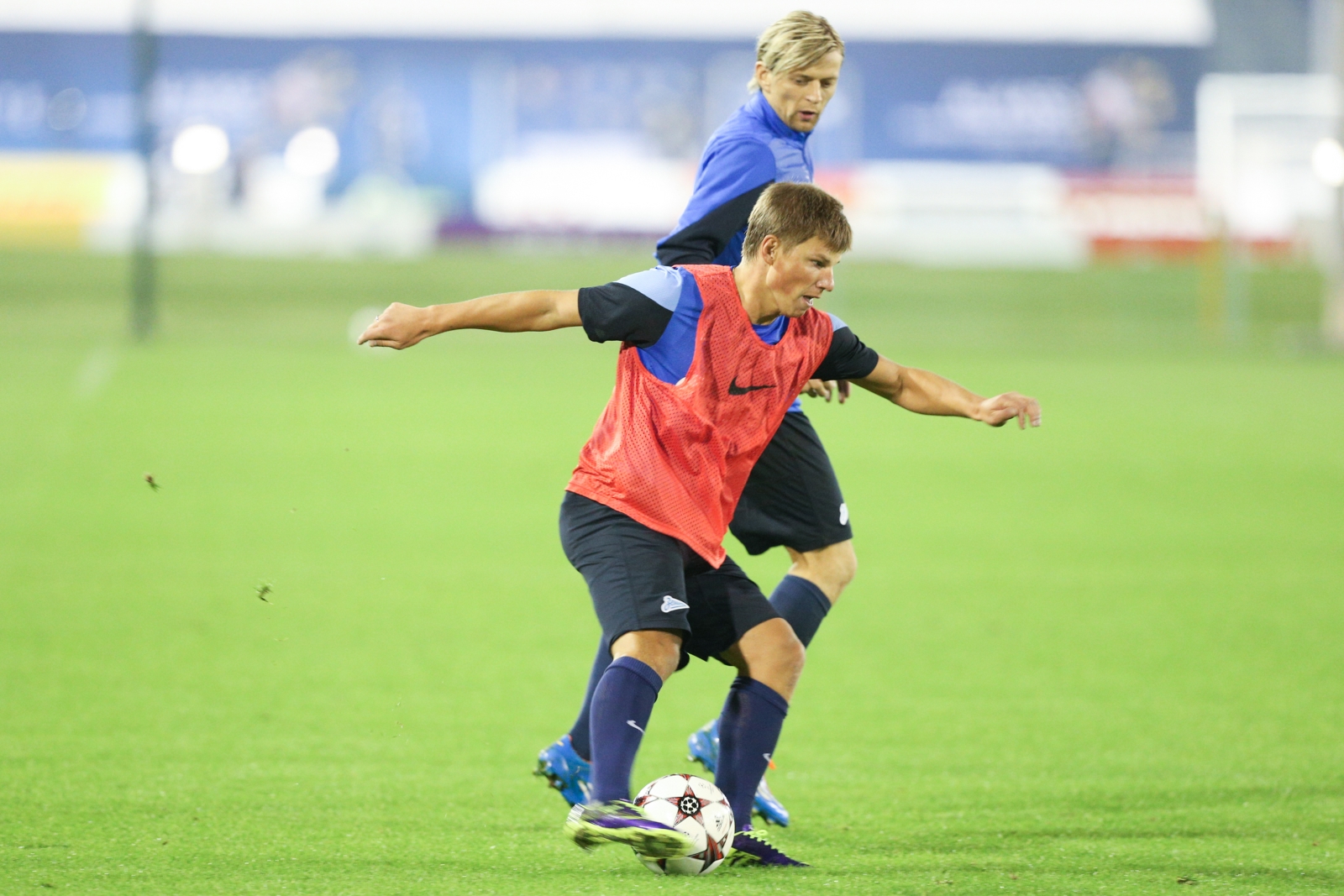 Зимние сборы «Зенита» в Дохе, вечерняя тренировка