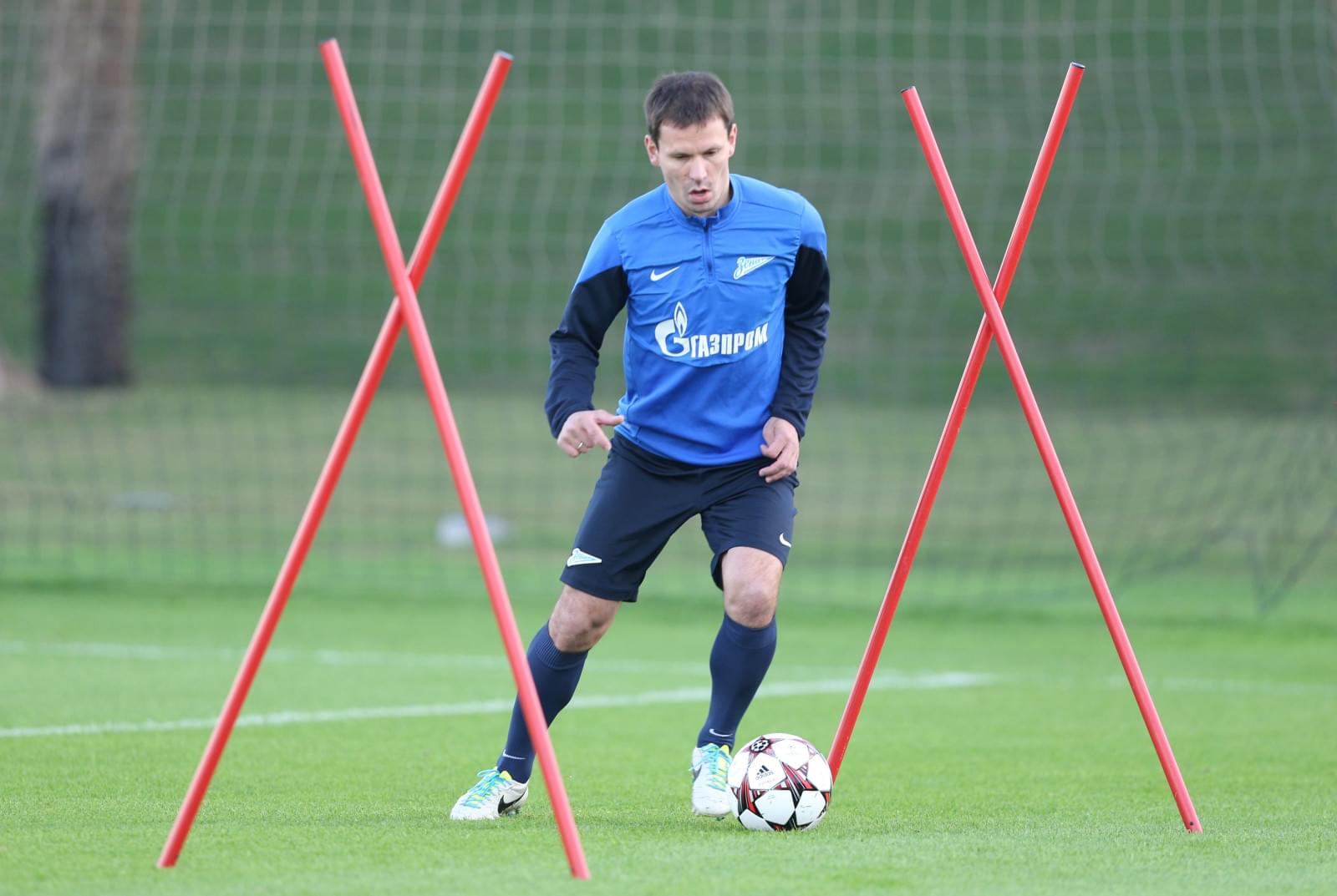 Зимние сборы «Зенита» в Дохе, вечерняя тренировка