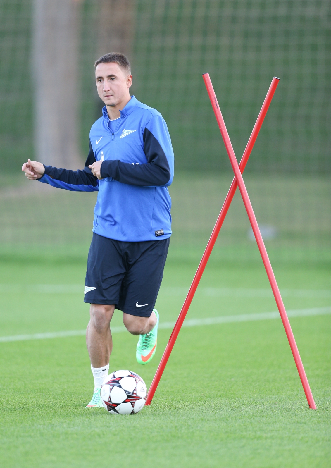 Зимние сборы «Зенита» в Дохе, вечерняя тренировка