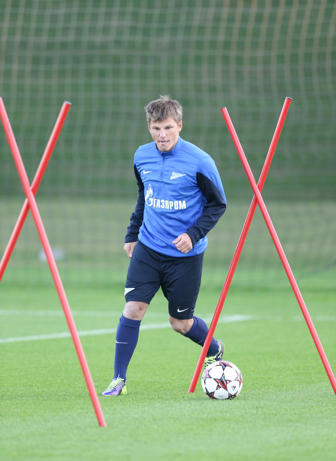 Зимние сборы «Зенита» в Дохе, вечерняя тренировка