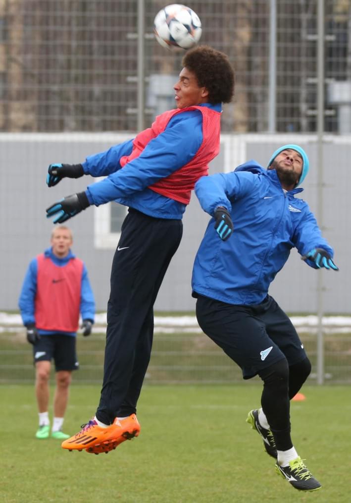 Тренировка основного состава ФК «Зенит»