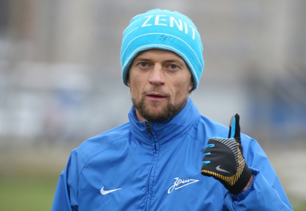 Тренировка основного состава ФК «Зенит»