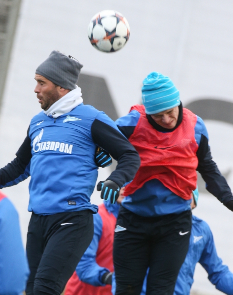 Тренировка основного состава ФК «Зенит»