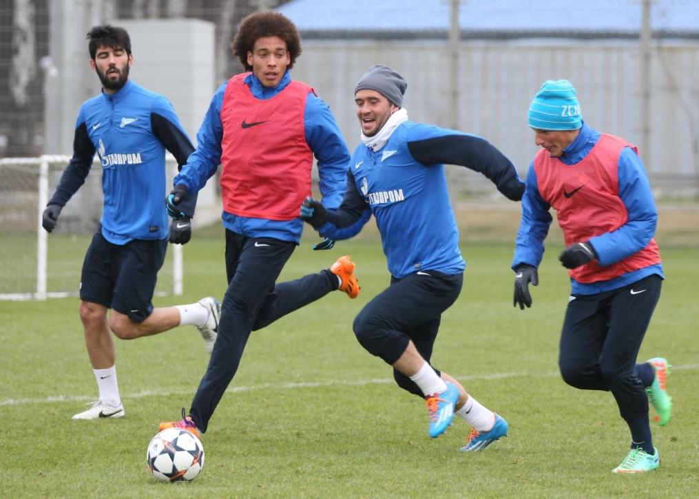 Тренировка основного состава ФК «Зенит»