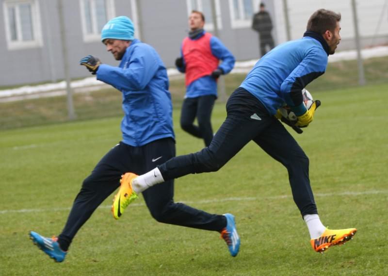 Тренировка основного состава ФК «Зенит»