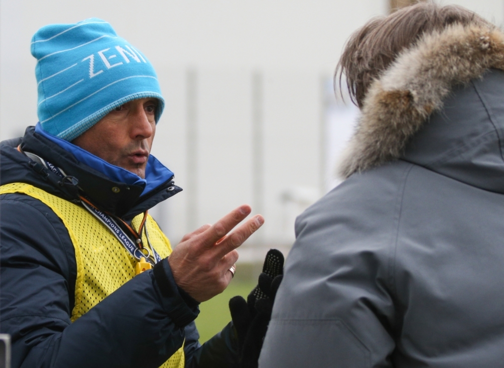 Тренировка основного состава ФК «Зенит»