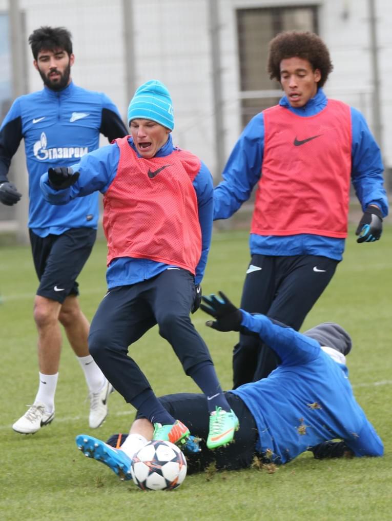 Тренировка основного состава ФК «Зенит»