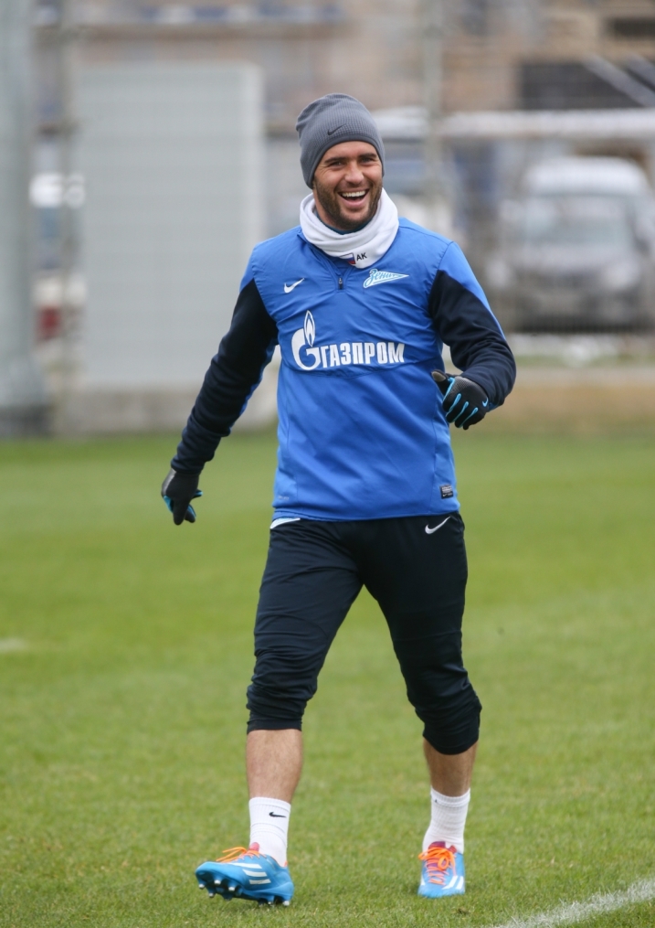 Тренировка основного состава ФК «Зенит»