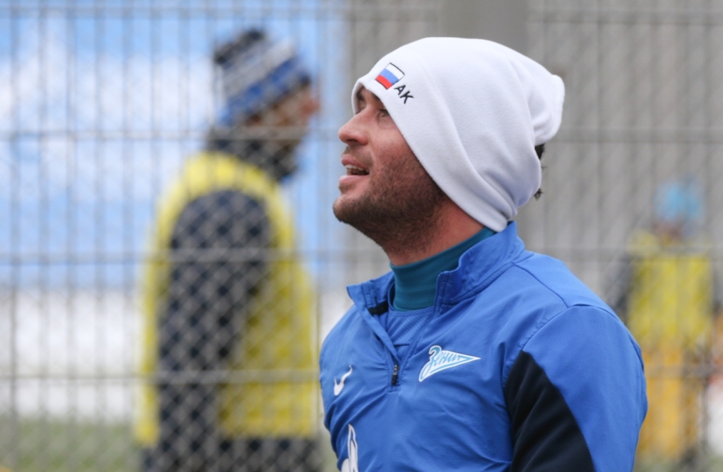 Тренировка основного состава ФК «Зенит»