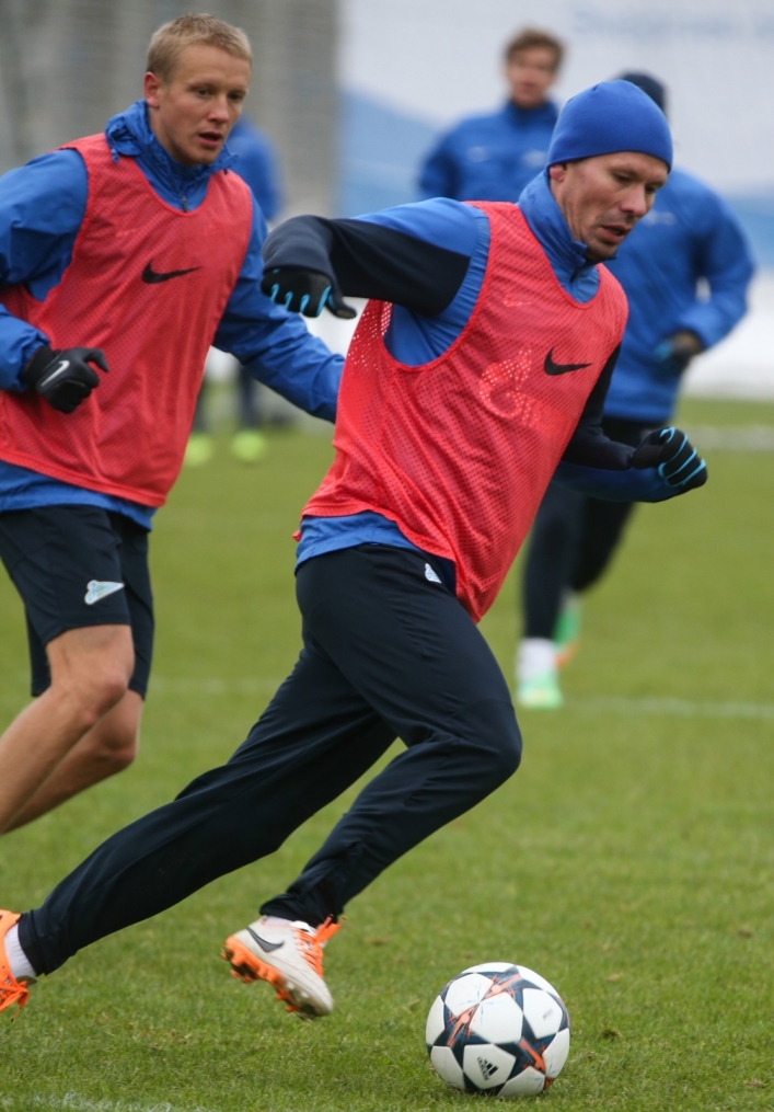 Тренировка основного состава ФК «Зенит»