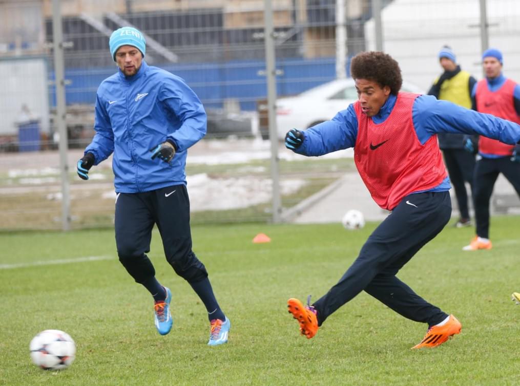 Тренировка основного состава ФК «Зенит»