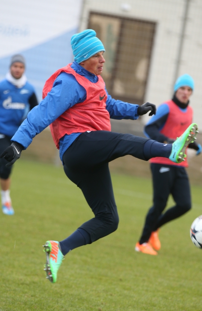 Тренировка основного состава ФК «Зенит»