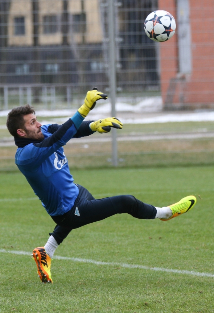 Тренировка основного состава ФК «Зенит»