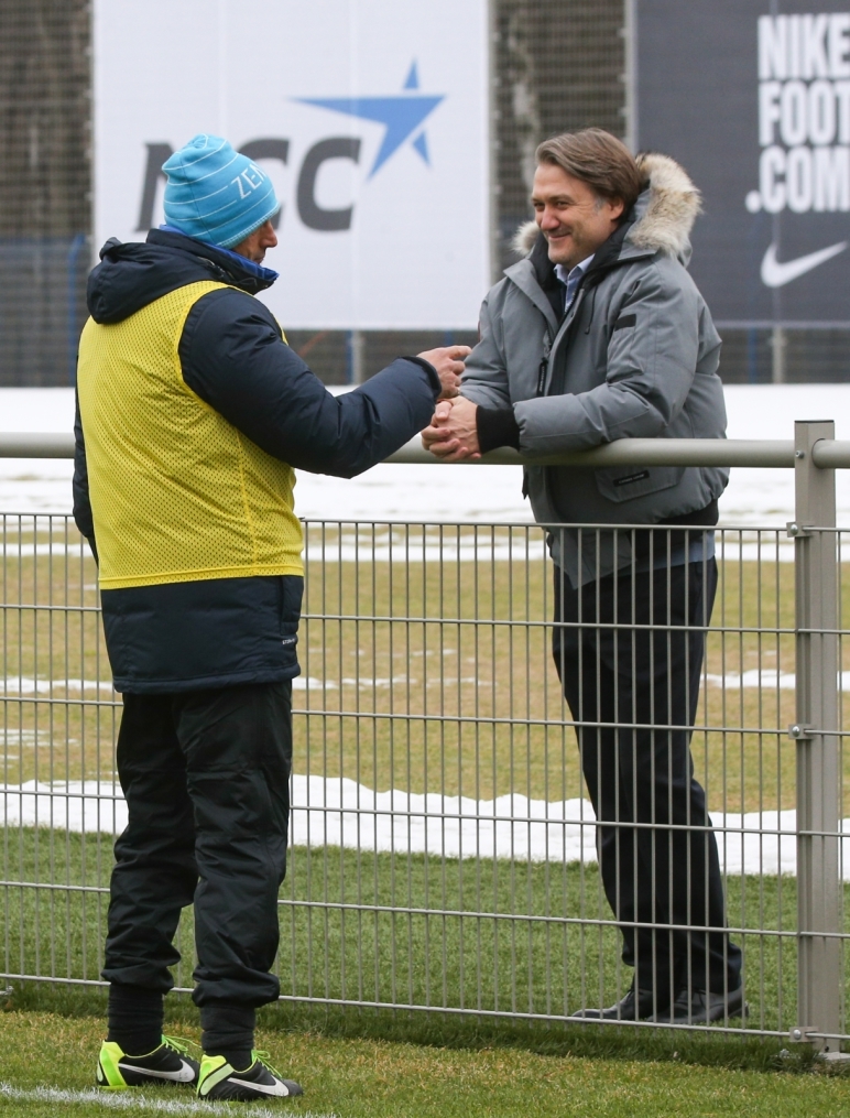 Тренировка основного состава ФК «Зенит»