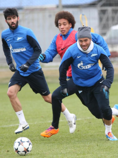 Тренировка основного состава ФК «Зенит»