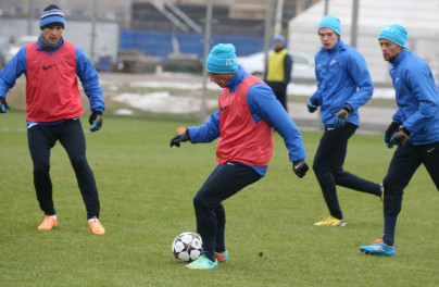 Тренировка основного состава ФК «Зенит»