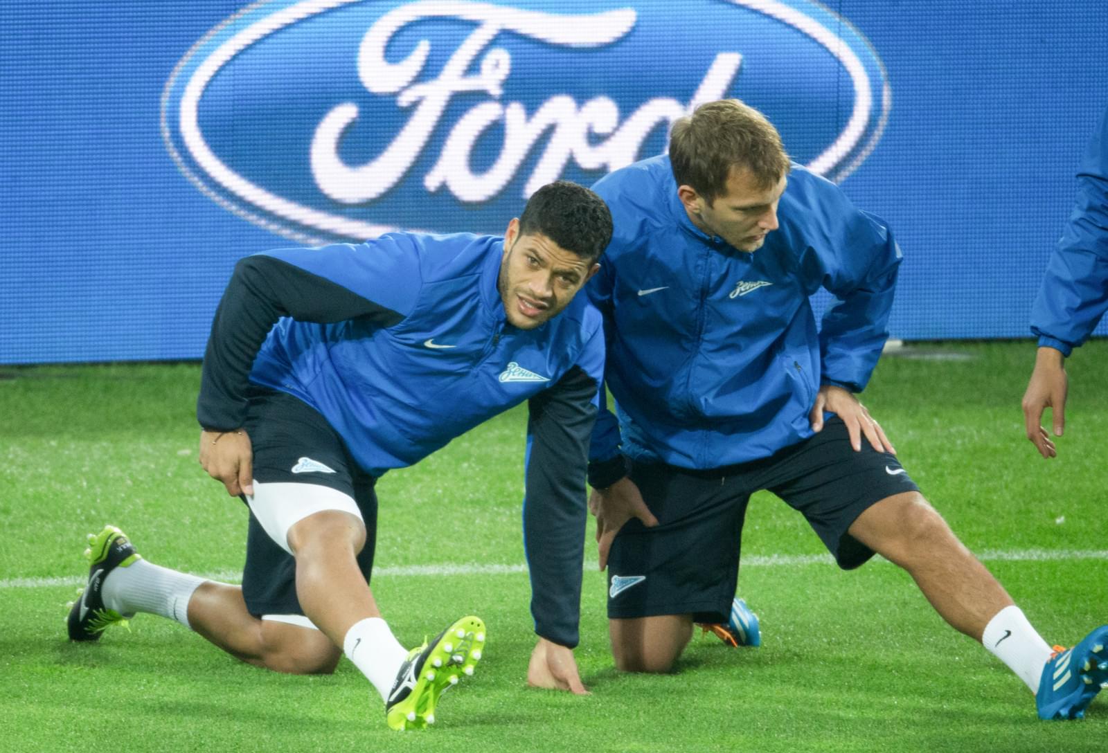 Тренировка «Зенита» перед матчем с «Боруссией»