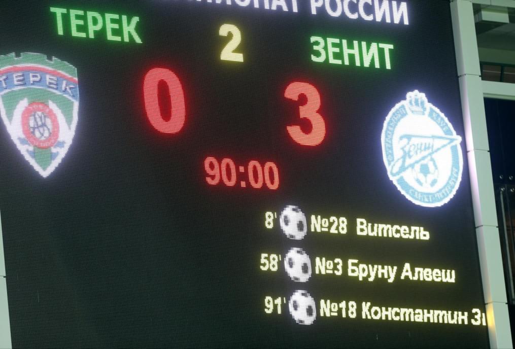 Чемпионат России  2012/2013, «Терек» — «Зенит»
