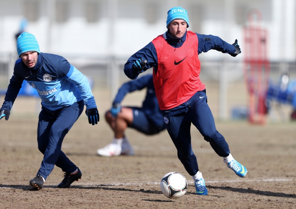 Тренировка перед матчем «Зенит» — «Крылья Советов»