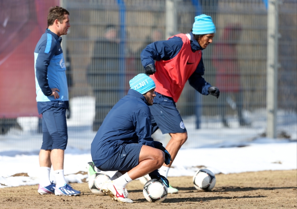 Тренировка перед матчем «Зенит» — «Крылья Советов»