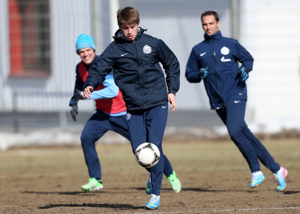 Тренировка перед матчем «Зенит» — «Крылья Советов»