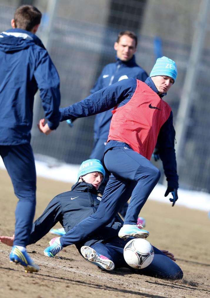 Тренировка перед матчем «Зенит» — «Крылья Советов»