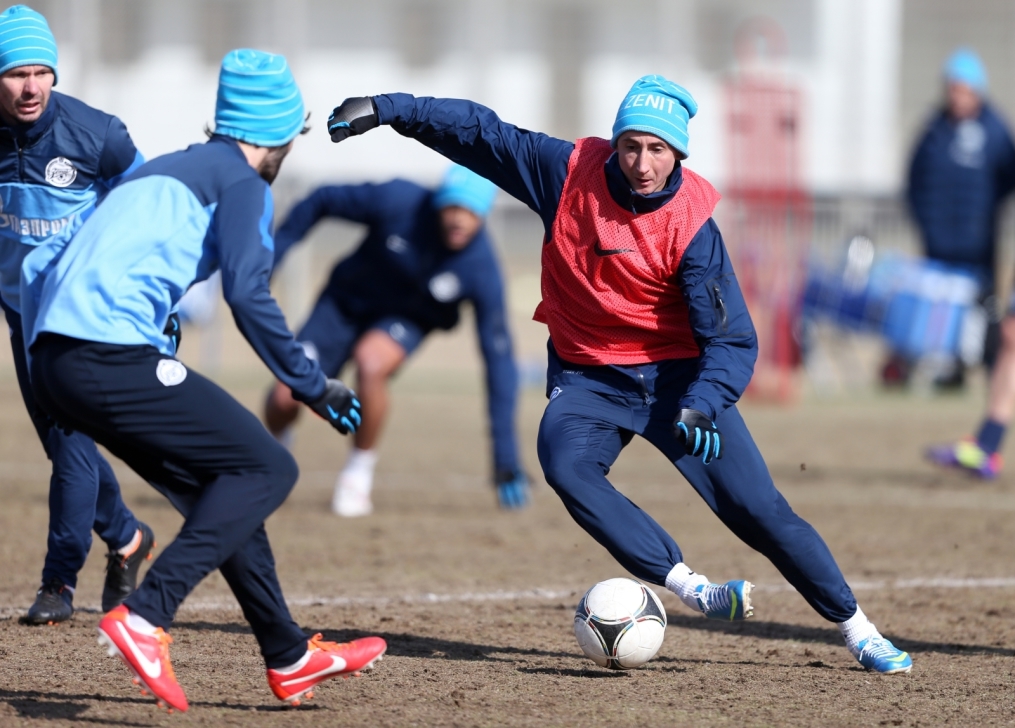 Тренировка перед матчем «Зенит» — «Крылья Советов»