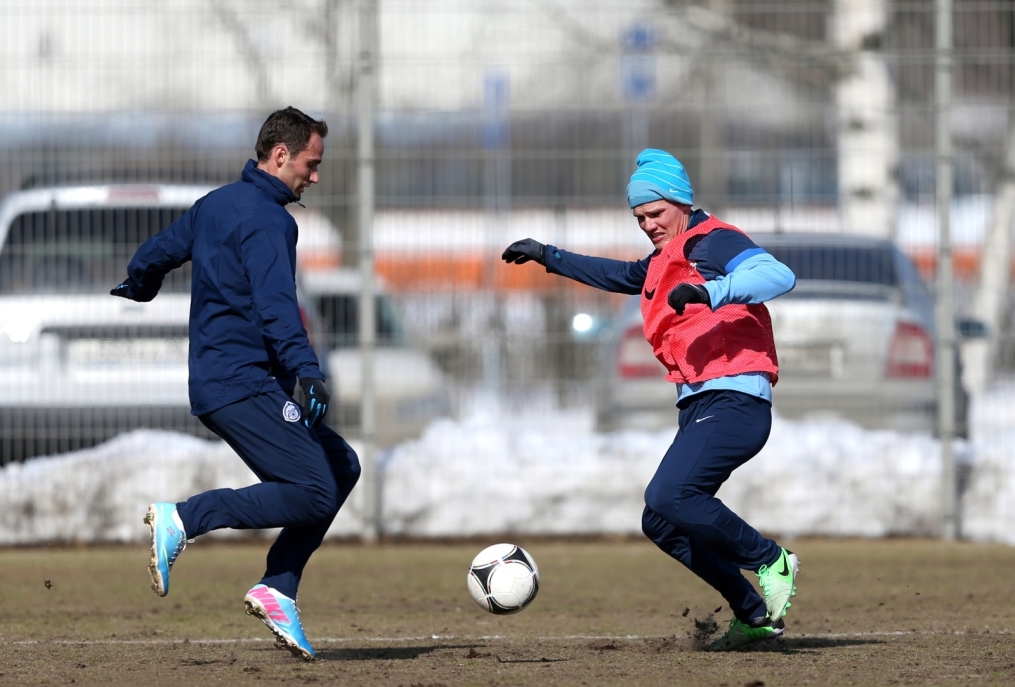 Тренировка перед матчем «Зенит» — «Крылья Советов»