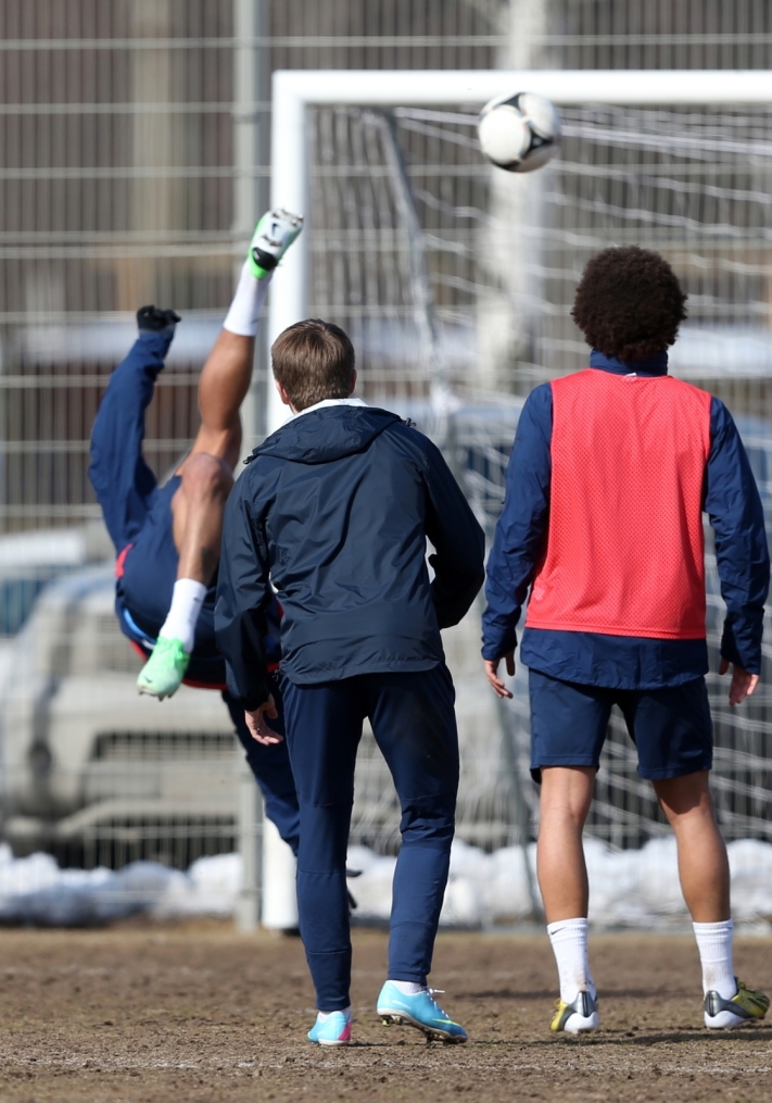 Тренировка перед матчем «Зенит» — «Крылья Советов»