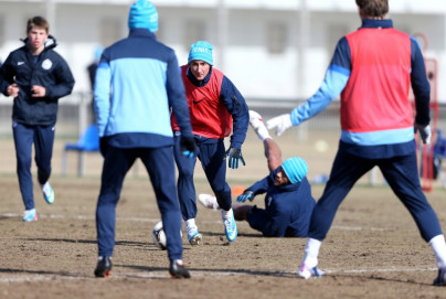 Тренировка перед матчем «Зенит» — «Крылья Советов»