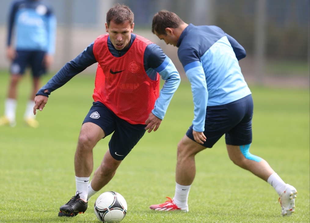 Тренировка «Зенита» перед матчем «Зенит» — «Волга»