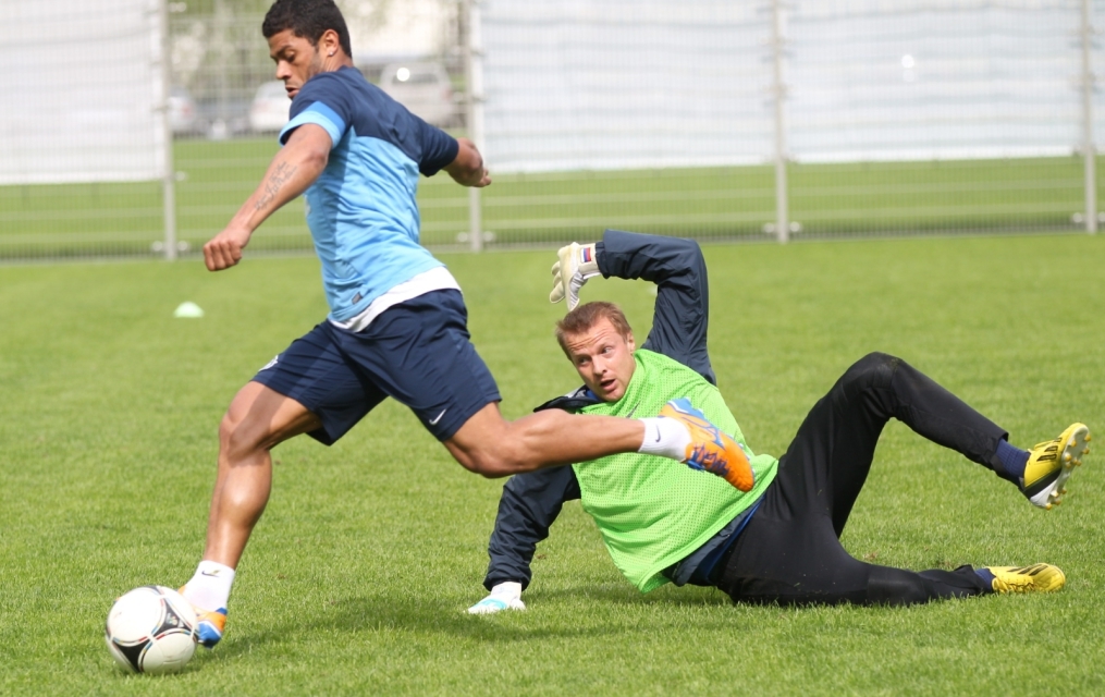 Тренировка «Зенита» перед матчем «Зенит» — «Волга»