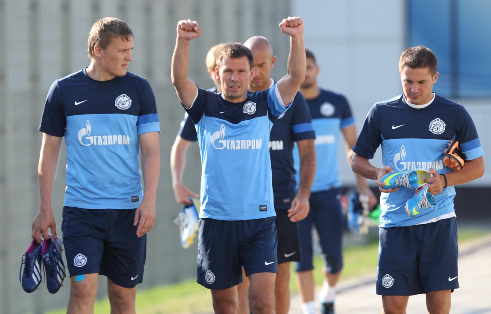 Сборы Зенита в Удельном парке: 28 июня, вечерняя тренировка