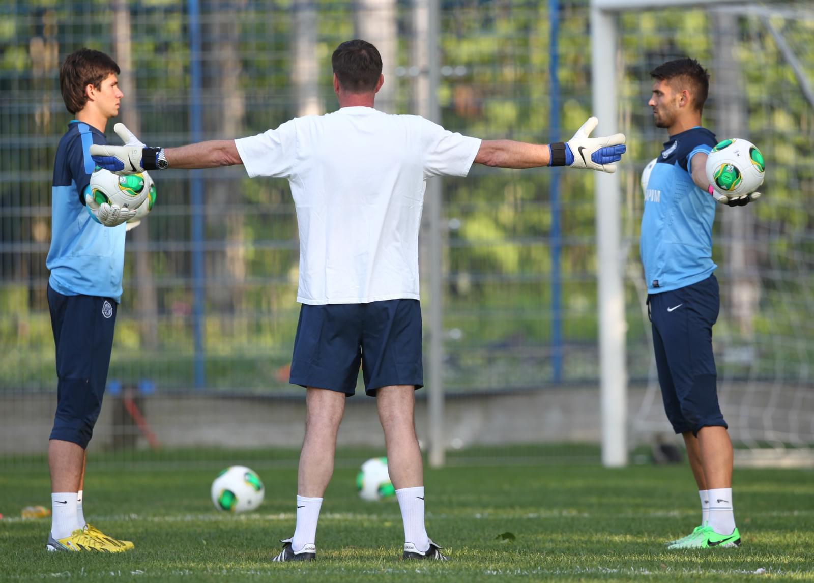 Сборы Зенита в Удельном парке: 28 июня, вечерняя тренировка