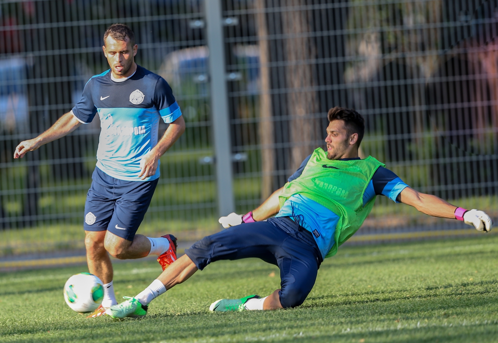 Сборы Зенита в Удельном парке: 28 июня, вечерняя тренировка