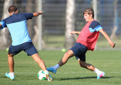Сборы Зенита в Удельном парке: 28 июня, вечерняя тренировка