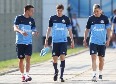 Сборы Зенита в Удельном парке: 28 июня, вечерняя тренировка