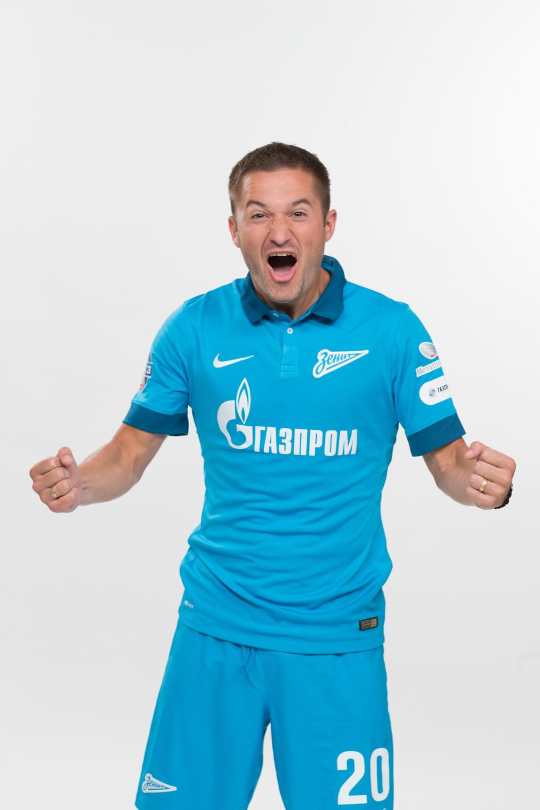 Фотосессия футболистов и тренеров основного состава ФК «Зенит» сезона 2014/2015