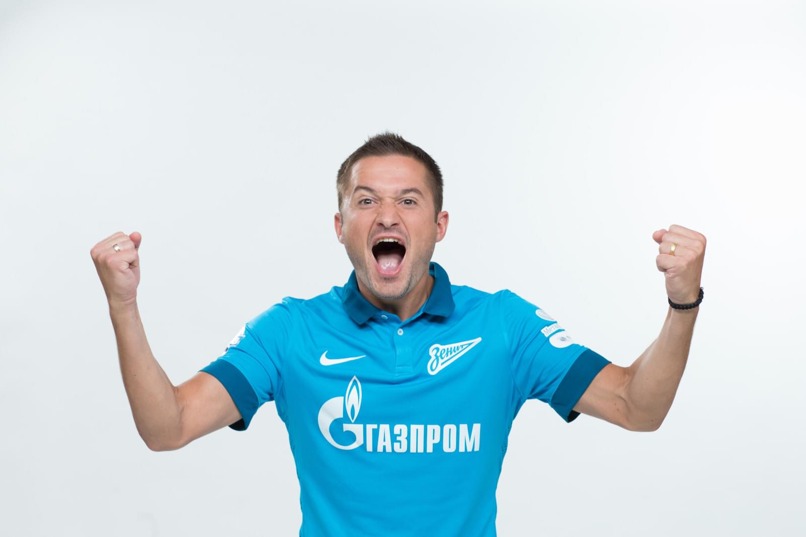 Фотосессия футболистов и тренеров основного состава ФК «Зенит» сезона 2014/2015