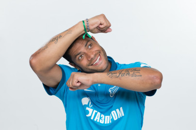 Фотосессия футболистов и тренеров основного состава ФК «Зенит» сезона 2014/2015