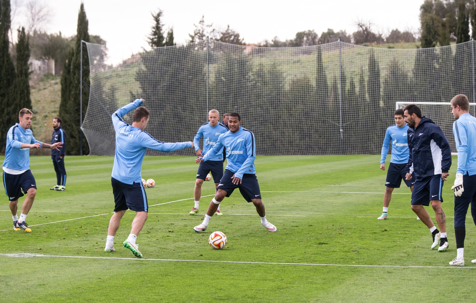Сборы в Испании: 8 февраля, вечерняя тренировка
