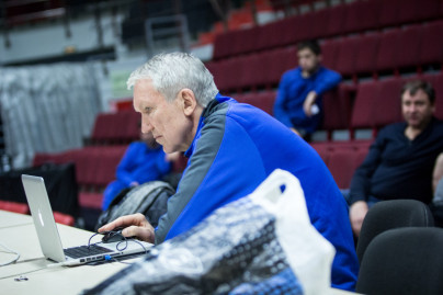Тренировка основного состава БК «Зенит» перед матчем «Зенит» — УНИКС
