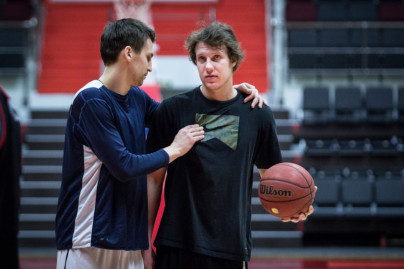 Тренировка основного состава БК «Зенит» перед матчем «Зенит» — УНИКС