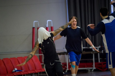 Тренировка основного состава БК «Зенит»