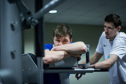 Тренировка основного состава БК «Зенит»