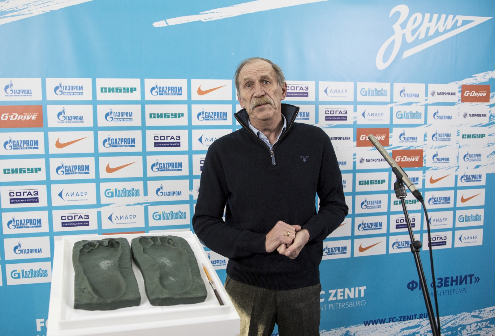 Владимир Голубев, вошел в Аллею славы «Зенита»