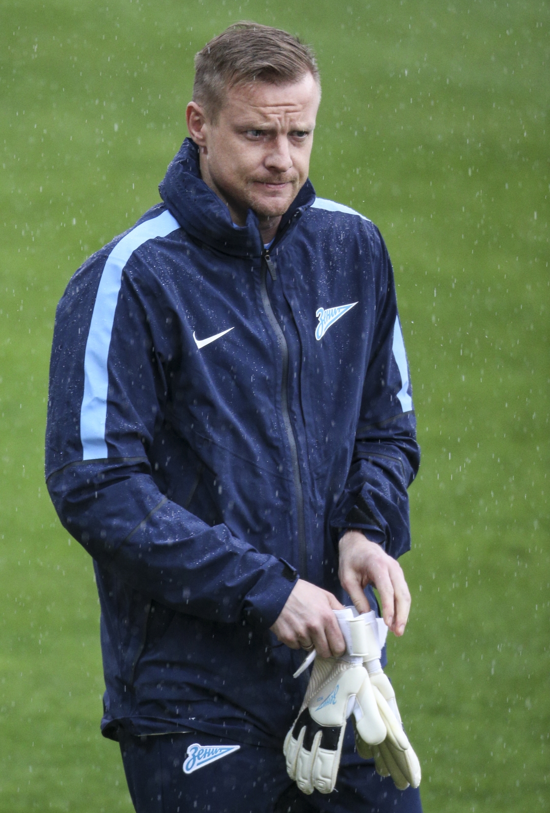 Тренировка «Зенита»  перед матчем  Лиги Европы УЕФА, 1/4 финала,  «Севилья» — «Зенит»